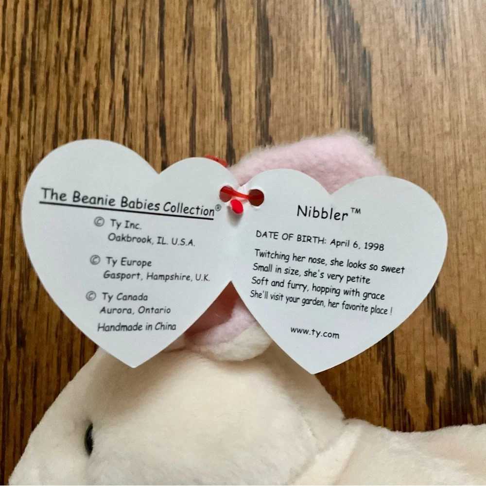 Ty Easter 🐣 bunny rabbits Ears & Nibbler & lamb Fleece beanie babies set